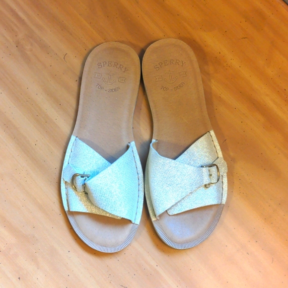 Sperry Shoes - Like New Gold Sperry Sandals